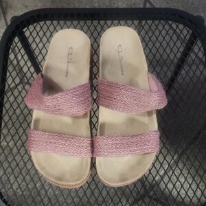 Laundry By Shelli Segal Pink Slide Sandals